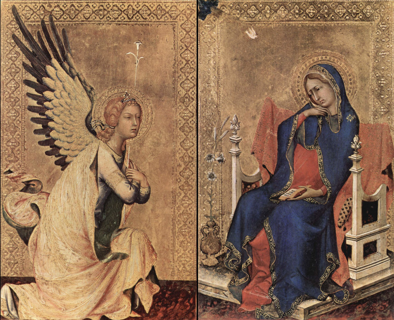 Annunciation Diptych Simone Martini